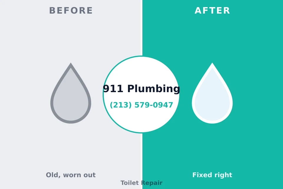 Before and after: plumbing repair Carter Lake, IA